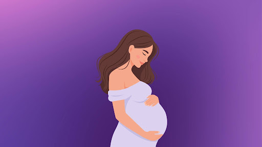 Ilustrasi perempuan hamil yang merepresentasikan fenomena ‘sing beling sing nganten’ serta pergeseran norma dan penerimaan sosial dalam masyarakat Bali.